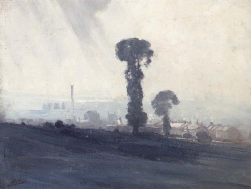 Arthur streeton View of Hampstead Heath from Fack Straw's Castle oil painting image